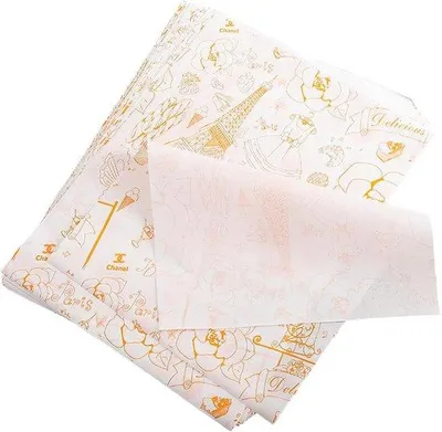 Obrázok produktu pre Ekologický baliaci papier na potraviny – vodovzdorný a odolný voči oleju – balenie po 100 listoch