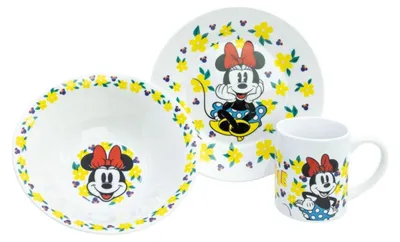 Produktbild von Geschirrset aus Porzellan Geschenkset Frühstücksset 3tlg.