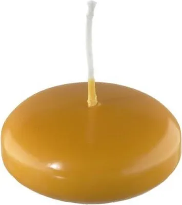 Produktbild von Schwimmkerzen Honig 24 x Ø 60 mm, 20 Stück