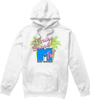 Obrázok produktu pre MTV - Mikina s kapucňou "Spring Break" pre mužov TV8629 (S) (Biela)