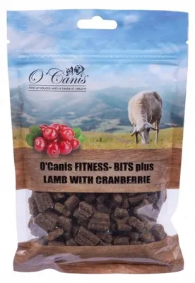 Imagen del producto de O'Canis Treserki: Delicia para perros, sabor a cordero con arándanos, 200 g