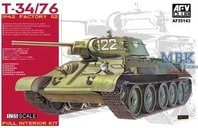 Obrázok produktu pre AFV-Club 1:35 35143 T34/76 1942, Factory 112