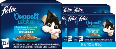 Produktbild von felix So GUT wie Es AUSSIEHT Doppelt Lecker Fisch (6x12 x 85 g) VPE