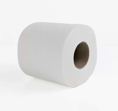 Produktbild von Toilettenpapier 2-lagig, hochweiß – 64 Rollen (8 x 8 Rollen), Ø 10 cm, 28 m, Zellulose, 1 VE