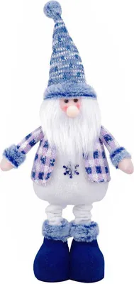 Produktbild von Weihnachtsplüschfigur mit langen Beinen, stehend, Weihnachtsmann, Schneemann, Rentier, mit dehnbaren Beinen, für die winterliche Weihnachtsdekoration
