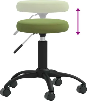 Produktbild von Massagehocker Samt Hellgrün