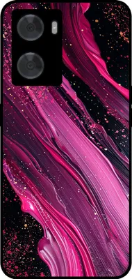 Zdjęcie produktu dla Etui na telefon Smartphonica odpowiednie dla Oppo A57 / A57s / A77 z marmurowym nadrukiem - marmurowe etui z TPU - fioletowo-różowe