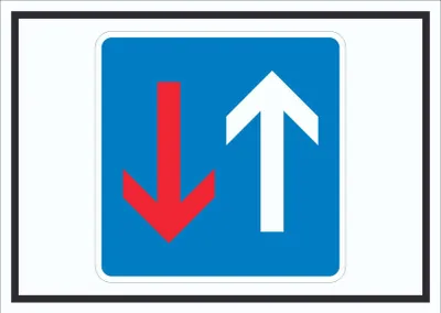 Produktbild von Vorrang vor Gegenverkehr Symbol Schild A3 (297x420mm)