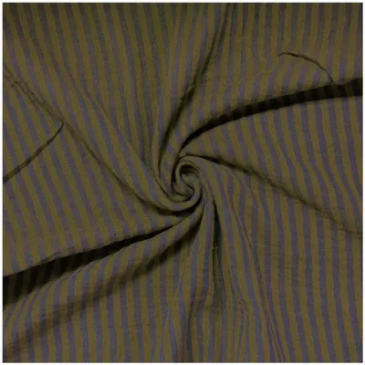Produktbild von Musselin Stoff Streifen Double Gauze Baumwolle 125 cm 1/2 Meterware