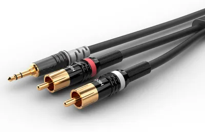 Produktbild von Instrumentenkabel | Miniklinke / 2 x Cinch, HICON | 0,30 m