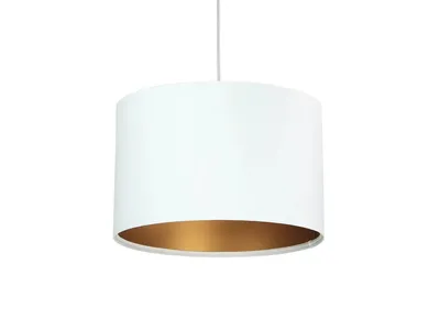Zdjęcie produktu dla Lampa wisząca HOME 30 biała/złota
