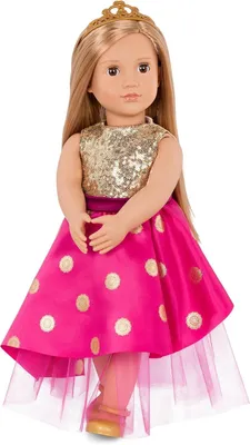 Produktbild von Our Generation Anziehpuppe Sarah mit festlichem Kleid und Krone