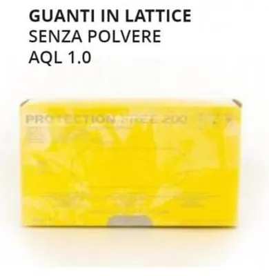 Immagine prodotto di Guanti Lattice Senza Polvere Small 100 Pezzi Gammadis
