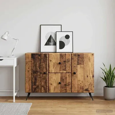 Image de Buffet vidaXL en bois recyclé 89 x 34,5 x 60 cm, aggloméré