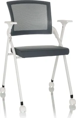 Obrázok produktu pre hjh OFFICE skladacia stolička PRIORITY II W látka / sieťovina bočné stoličky stolička pre hostí stolička skladacia do nosnosti 150 kg