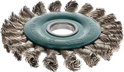 Produktbild von Osborn Drahtbürste für Winkelschleifer ø 115x12mm Bürstenaufsatz - Stahldrahtbürste rostfrei, gezopft