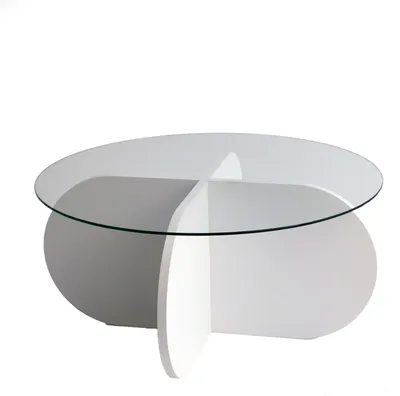Produktbild von Skye Decor, Bubble - White, Couchtische, Weiß, Glas, 75 x 35 x 75 cm