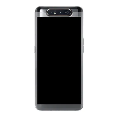 Produktbild von MuchoWow® Handyhülle Schutzhülle Hülle für Samsung Galaxy A80 Schwarz - Dunkel - Massiv - Farbe Silikon Softcase Handy Hülle - Schutzdeckel