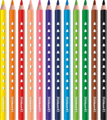 Produktbild von Pelikan 700627, Schwarz, Blau, Braun, Grün, Hellblau, Hellgrün, Orange, Pfirsich, Pink, Rot, Violett, Gelb, 12 Stück(e)