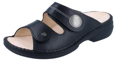 Produktbild von FINN COMFORT Sansibar Damen Pantolette schwarz Glattleder - Größe: 37