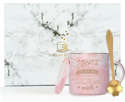 Obrázok produktu pre Darčeková šálka na kávu pre priateľku, personalizovaná, objem 350 ml, ružová