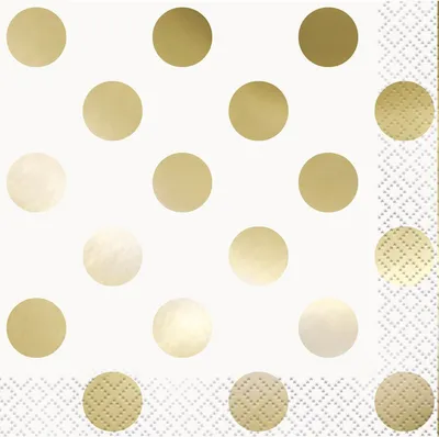 Produktbild von 16 Goldene Servietten Aurora 25cm