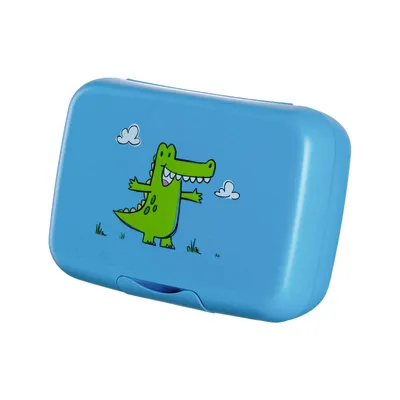 Zdjęcie produktu dla Leonardo lunch box niebieski krokodyl Bambini