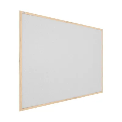 Immagine prodotto di Bacheca in sughero grigio chiaro (cornice in legno) 90x60 cm