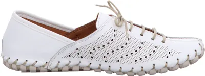 Immagine prodotto di Gemini scarpa da donna stringata in pelle suola flessibile motivo arioso 031218-02, misura:39 EU, colore:Bianco