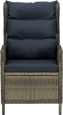 Immagine prodotto di Sedia da Giardino Reclinabile con Cuscini in Polyrattan Marrone