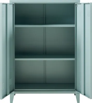 Produktbild von Metallschrank ‘Oripää’ mit 2 Türen 110 x 75 x 33 cm Graublau