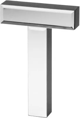 Image de Miroir mural - Design - 18 cm de hauteur - Argent