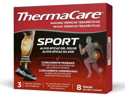 Zdjęcie produktu dla Sportowe plastry rozgrzewające THERMACARE 3 sztuki