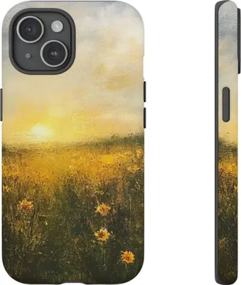 Produktbild von Sonnenverwöhntes Wildblumenfeld – Hülle Kompatibel mit iPhone 15
