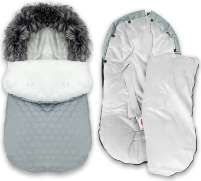 Produktbild von BlaueKatze Winterfußsack Fußsack für einen Kinderwagen Fußack; Fußsack auf Schlitten; Wasserdicht 95 cm