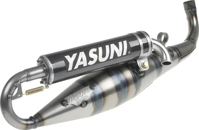 Immagine prodotto di Sistema di scarico Yasuni Carrera 16 in carbonio per Minarelli orizzontali, Yamaha Aerox Cat, Aprilia SR Racing LC Malaguti F12 Phantom AC Neos MBK Nitro Jog RR WWW