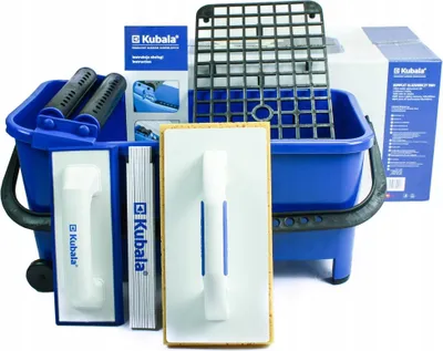Produktbild von Fliesenleger Werkzeugset Kubala 5-teilig mit 20l Eimer und Zubehör