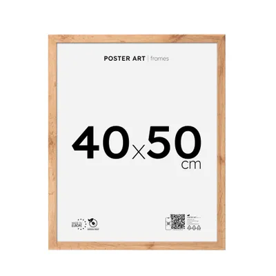 Zdjęcie produktu dla Ramka na zdjęcia i plakaty 40x50 cm, dąb Wotan, MDF – Poster Art