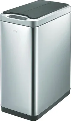 Produktbild von Famanu Sensorabfalleimer 2x20L mit Dämpfersystem und fingerabdruckfreier Oberfläche - Edelstahl