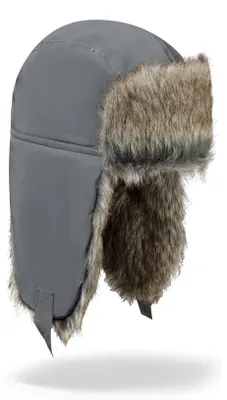 Image de Bonnet d'hiver Minoti, couleur gris, taille 92–104, pour enfants