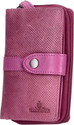 Produktbild von The Skandinavian Brand Damen Leder Geldbörse Purple