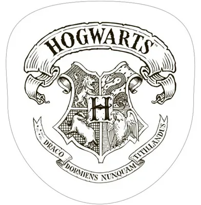 Obrázek produktu pro Harry Potter Hogwarts logo dekorativní polštář bílý 34X36 cm