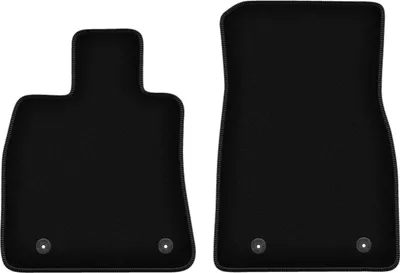 Image de Wielganizator Tapis avant de sol velours sur-mesure pour Cadilac CT6 (2016-, 0) noir, jeu 2 pièces, fixations