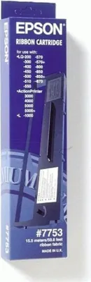 Zdjęcie produktu dla Epson Ribbon Cartridge czarna S015021, DotMatrix, 24-pin, Chiny, 110 g, 75 mm, 325 mm