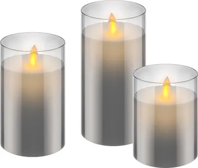 Obrázok produktu pre Goobay 77755, Svetelná dekoračná figúrka, Priehľadná, Šedá, Sviečka, LED, 0,06 W, 6 lm