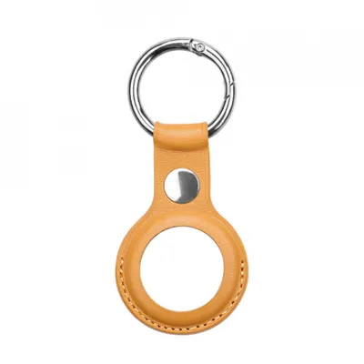 Produktbild von AirTag Case Lemontti Leder Hellbraun (Schlsselanhnger)