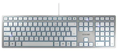 Image de Cherry KC 6000 Slim Clavier Argent USB-A Français Filaire