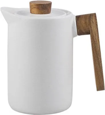Produktbild von Famanu Teekanne mit Holzdeckel und Griff - 1100 ml