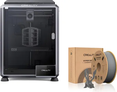 Image de Imprimante 3D Creality K1C, avec 1kg de filaments Creality Hyper PLA-gris
