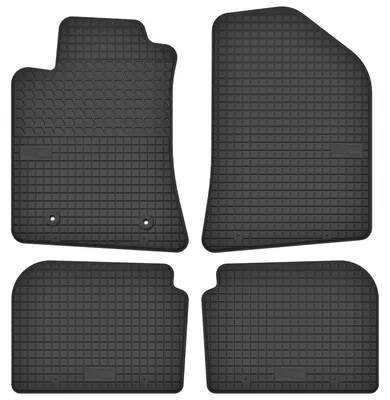 Produktbild von Gummi-Fußmatten für Toyota Avensis II T25 2003-2009 (Kombi/Liftback/Limousine) – 4-tlg, Schwarz, passgenau – Wielganizator SolidTread